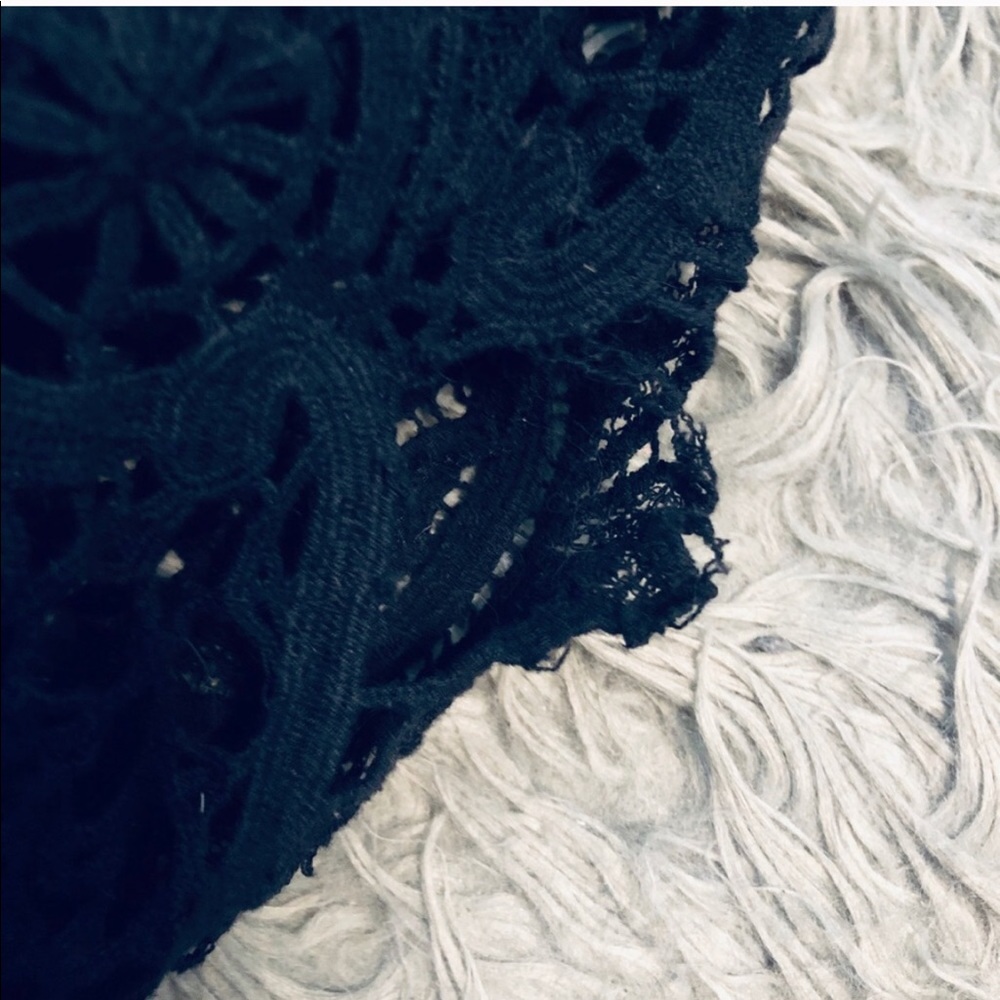 For Love and Lemons Gracey Black Crochet Dress L - Picture 10 of 10